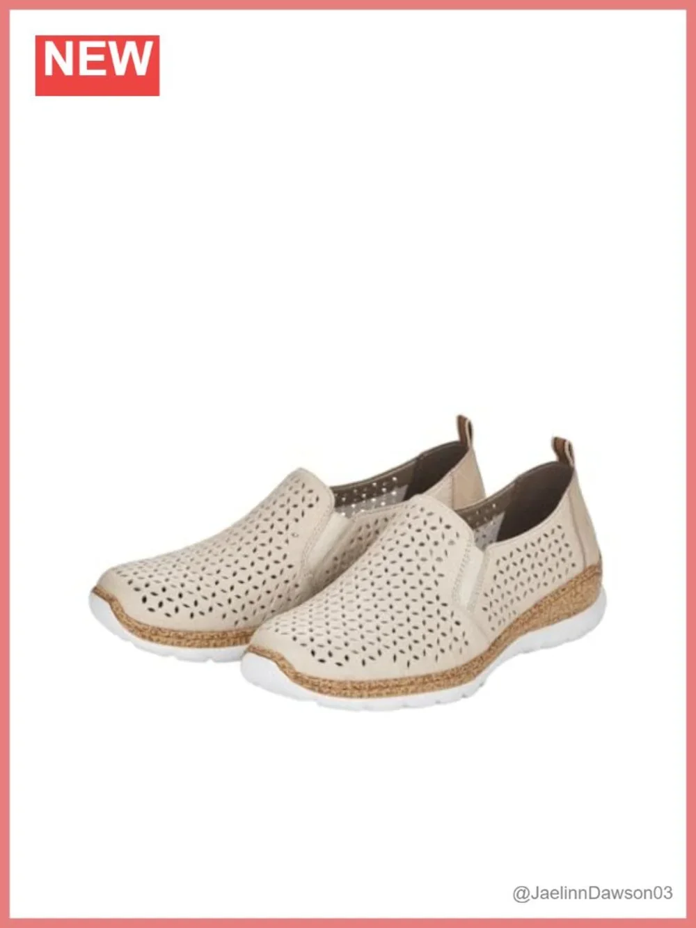 Leather Slip-On Loafers for Women Lightweight Comfort Block Heel